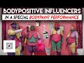 Bodypositive Influencers In A Special Bodypaint Performance 