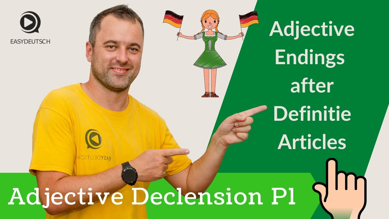 Adjektivdeklination (1/5) - Adjective Endings after definite Articles ...