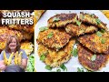 Yellow squash fritters croquettes perfect summer side