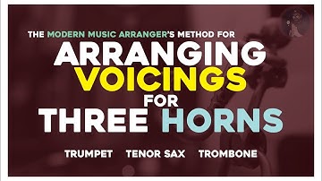 Horn Arranging 1: 3-piece Horn Section Triadic Voicings | AVOID VOICING MISTAKES!