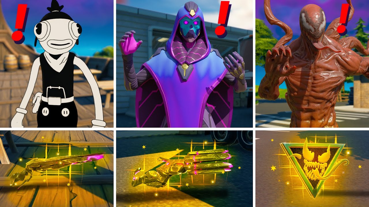 Fortnite Season 8 Bosses, Mythic Weapons & Vault Locations Guide (Boss  Carnage Venom , Toona Fish ) 