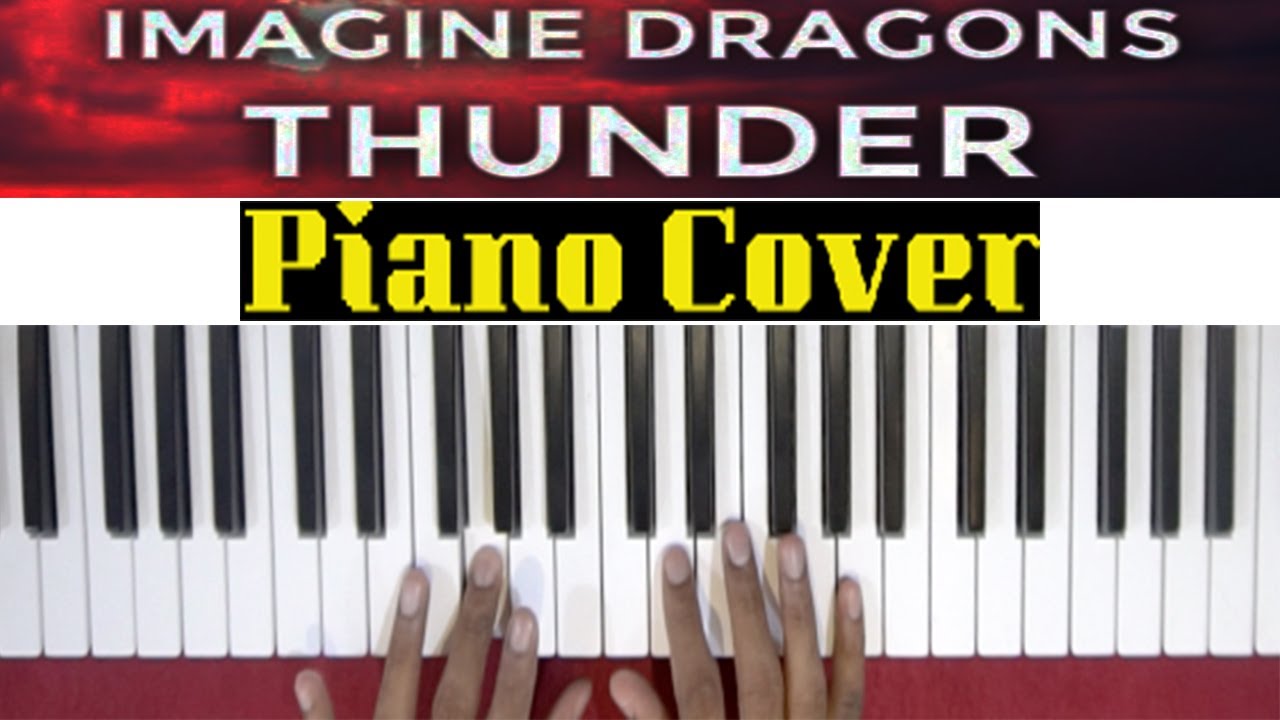 Thunder - Imagine Dragons Keyboard Cover with Chords | Easy Piano - YouTube