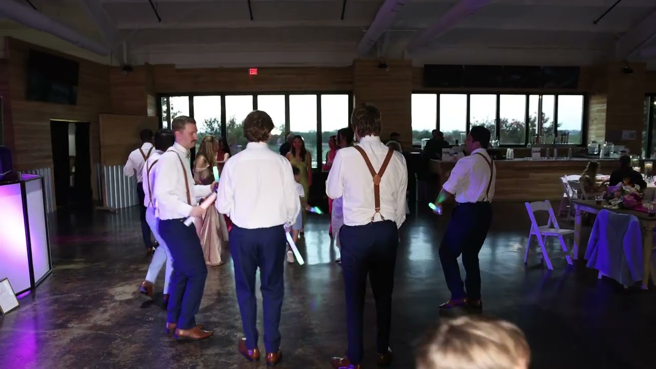 A still from Elaina and Gabriel's wedding film at Enchanted Ranch by Toast Entertainment in Austin.