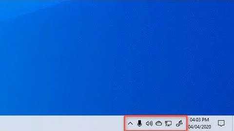 How to disable or enable icons in the system tray for Windows 10.
