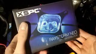 XSPC Raystorm Neo STR4 Water Block Unboxing and Installation screenshot 2