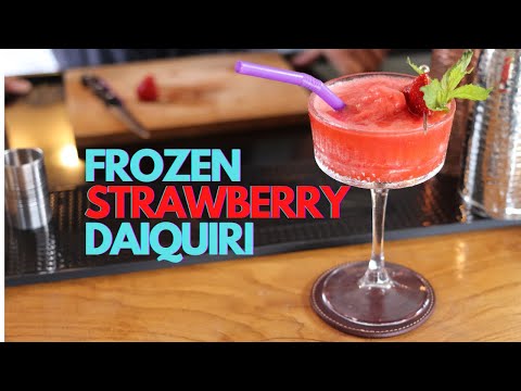 strawberry daiquiri (Çilekli frozen kokteyl)