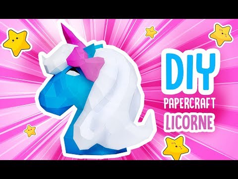 DIY | Licorne Papier en kit à assembler | L'original - v.FR