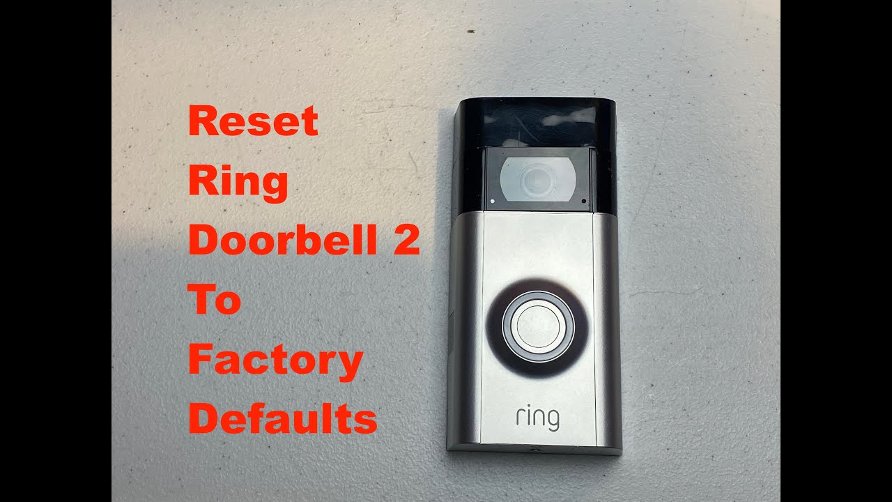 Ring Video Doorbell 11 Factory Reset