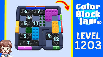 Color Block Jam Level 1203 Solution Walkthrough