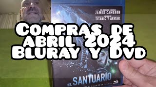COMPRAS DE ABRIL 2024 BLURAY Y DVD.