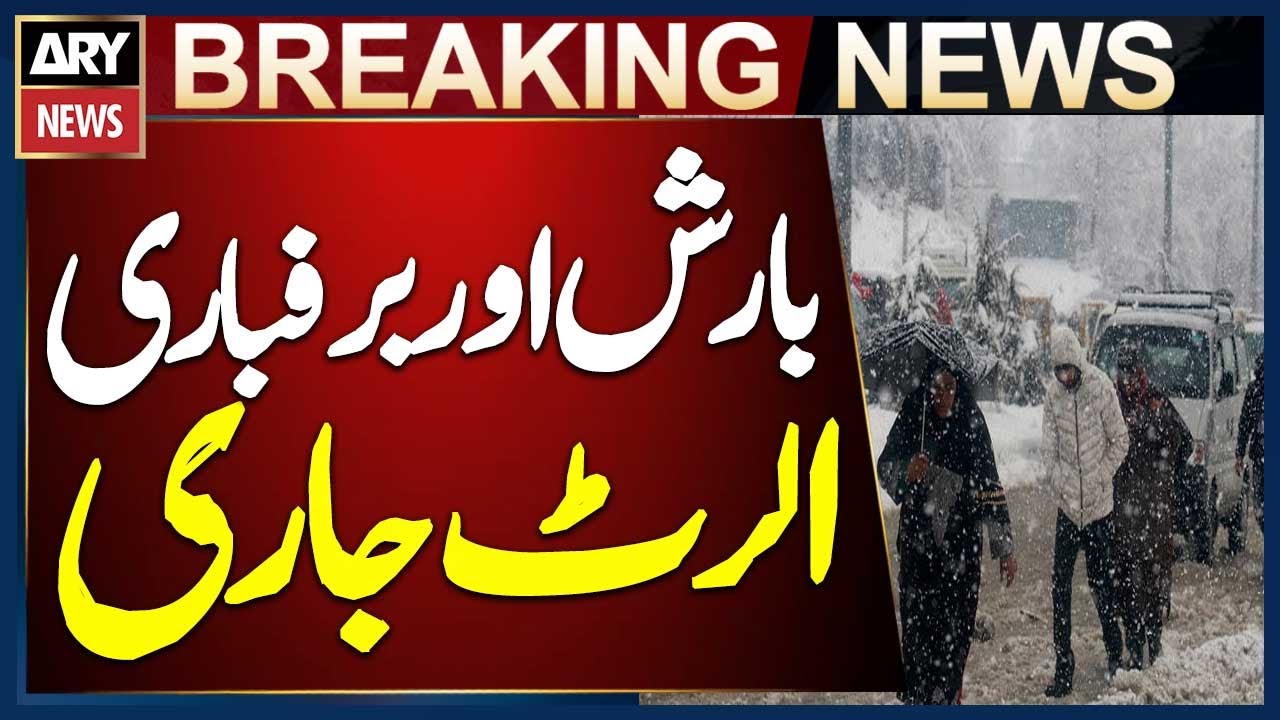 NDMA Issues Rain and Snowfall Alert for KP, Balochistan, Gilgit ...
