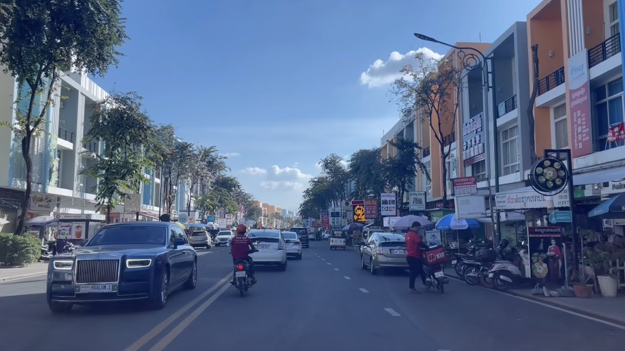 PHNOM PENH CITY Driving tour borey peng huoth street view | CAMBODIA ...