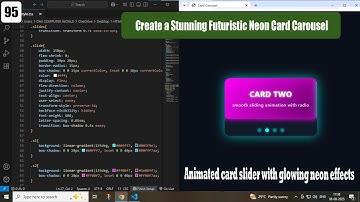 Futuristic Neon Card Carousel | Pure CSS Slider with No JavaScript || Css3-Html5