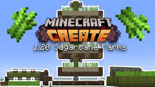 Minecraft Create Mod : How to Build A Fully Automatic Sugarcane Farm