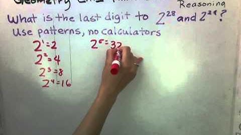 Geometry : Chapter 1 : Patterns & Inductive Reasoning (Common Core)