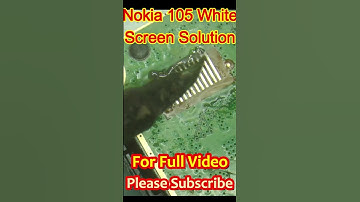 Nokia 105 White Screen Solution ll All Nokia White Display Solution #shorts #trending #nokia