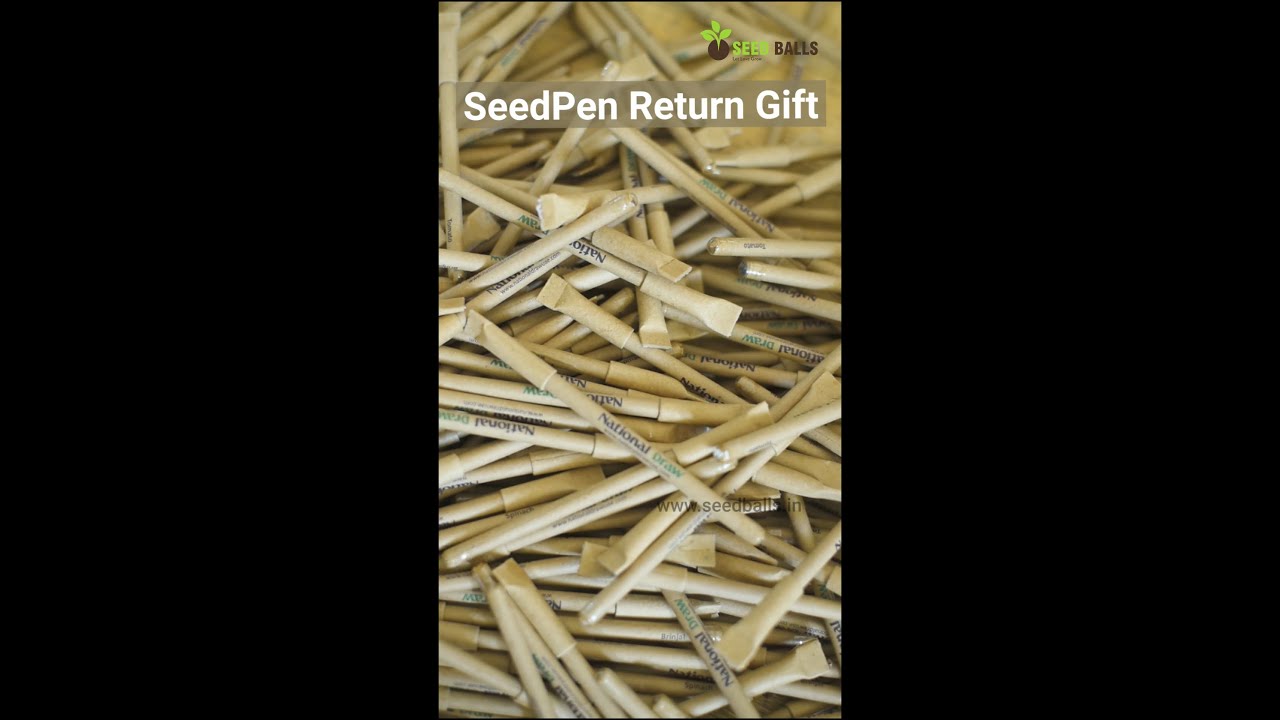 Eco Friendly Kraft Paper Pen | Seedballs.in