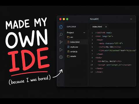 Made My Own IDE (Coding Editor) Because I Was Bored