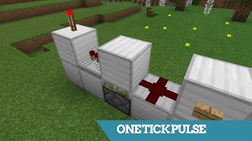 Minecraft | ONE TICK PULSE GENERATOR (Piston Design) | Redstone Tutorial