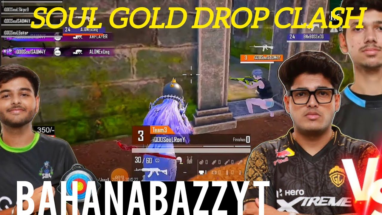 iQOOSouL vs GodL Drop Clash 🤯SouL Saumay 1v8 😯 RONY vs JONATHAN 🥵 Zinda ...
