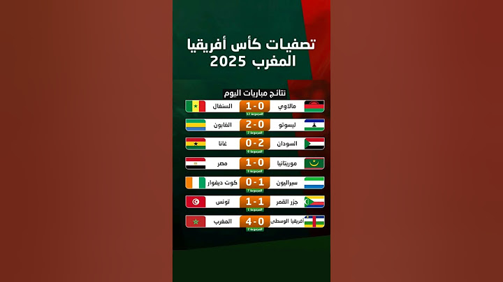 تصفيات كأس أفريقيا المغرب 2025