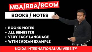 MBA BBA BCom Notes &amp; Books | Noida International University Complete Study Material 2026