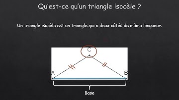 Qu’est ce qu’un triangle isocèle ?
