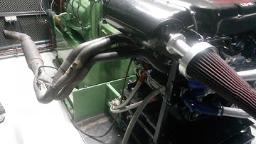 Corvette C5R engine on dyno after rebuild