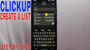 ✅  How To Create A List On ClickUp Space 🔴