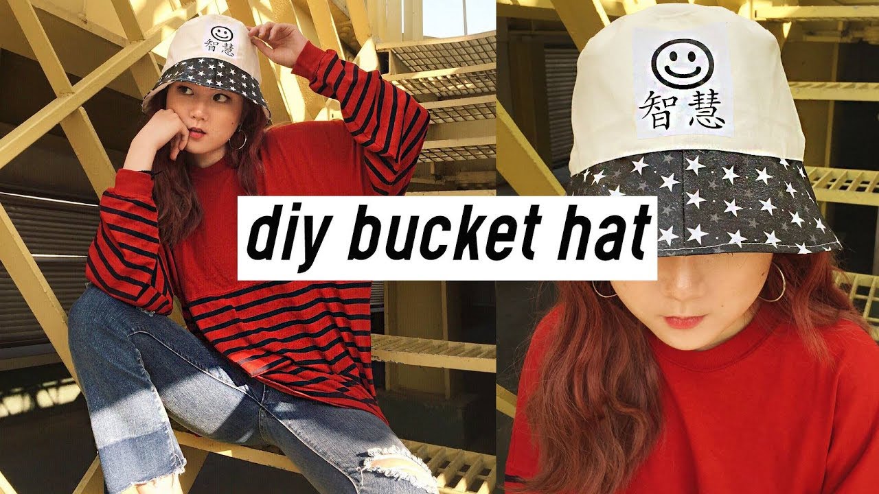 DIY Bucket Hat (Street Style Look) | Q2HAN - YouTube