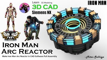 Iron Man Arc Reactor | CAD Design and Rendering Animation