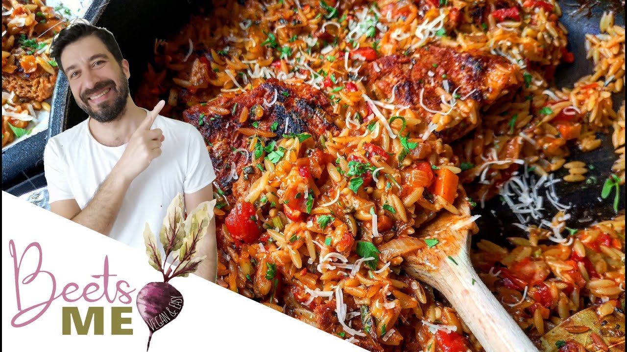 Πεντανόστιμο Γιουβέτσι με Φιλετάκια Σόγιας - Orzo with Soy Fillets | Beets me S01 E29