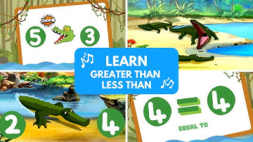 Greater Than, Less Than Song | Alligator Chomp