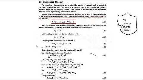 uniqueness theorem