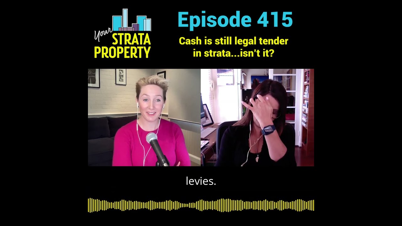 Sneak Peek Episode 415 Cash Is Still Legal Tender In Strata Isn T It 
