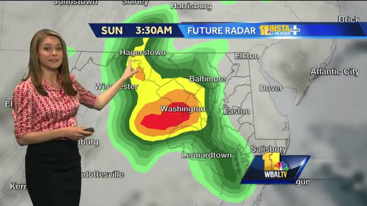 Humid, scattered thunderstorms possible Friday - YouTube