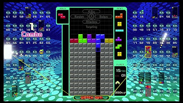 I finally won a game of Tetris 99!