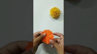 How To Make A Beautiful Paper Marigold Flower