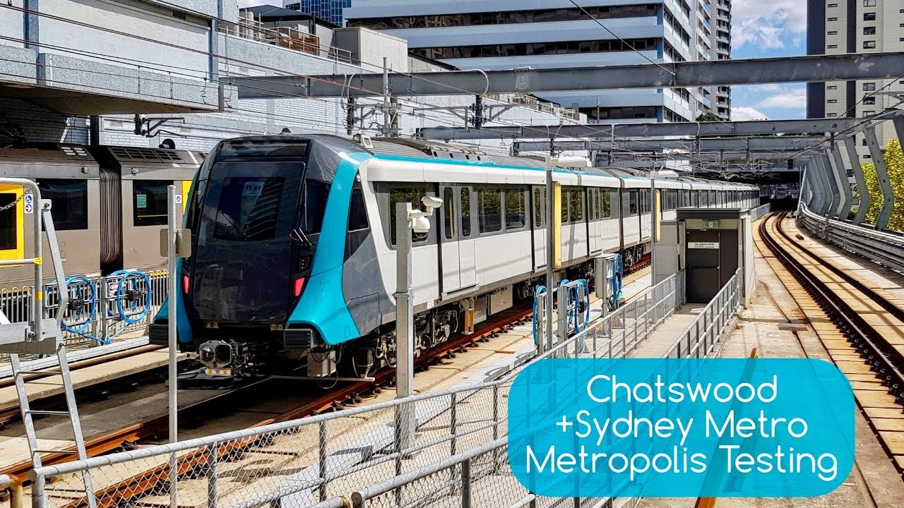 Sydney Trains Vlog 1541: Chatswood + Sydney Metro Driverless Train ...