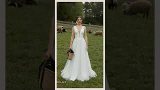 Свадебные платья в стиле минимализм. Тренды 2022 года