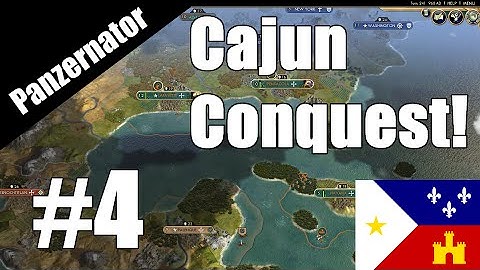 Cajun Conquest! Civ 5 Acadian Civ Mod episode 4 - Giant Earth TSL