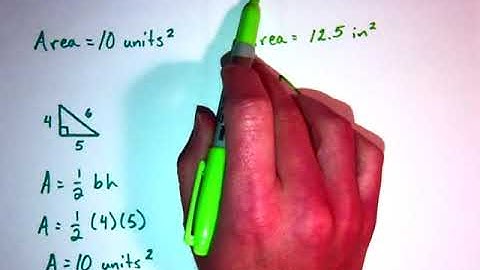 Reverse Engineering the Area of a Triangle