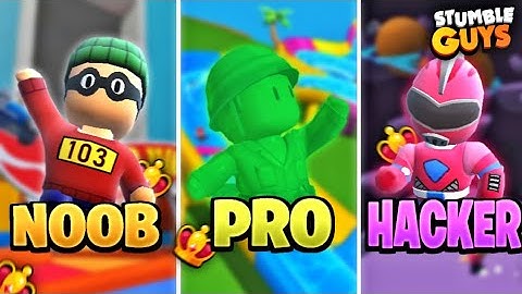 NOOB vs PRO vs HACKER in STUMBLE GUYS