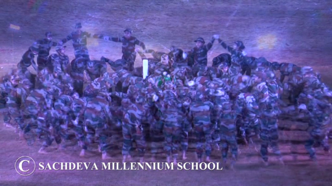 Patriotic Dance by the young soldiers of Sachdeva Millennium School