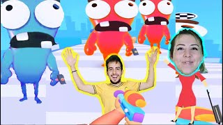 SLİME ADAMLARI VURARAK ŞİŞİR PATLAT OYUNU KAZAN / REHİNELERİ KURTAR - BREAK'EM ALL 3D screenshot 2