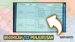 APA SAJA SOAL TES PENJURUSAN?!