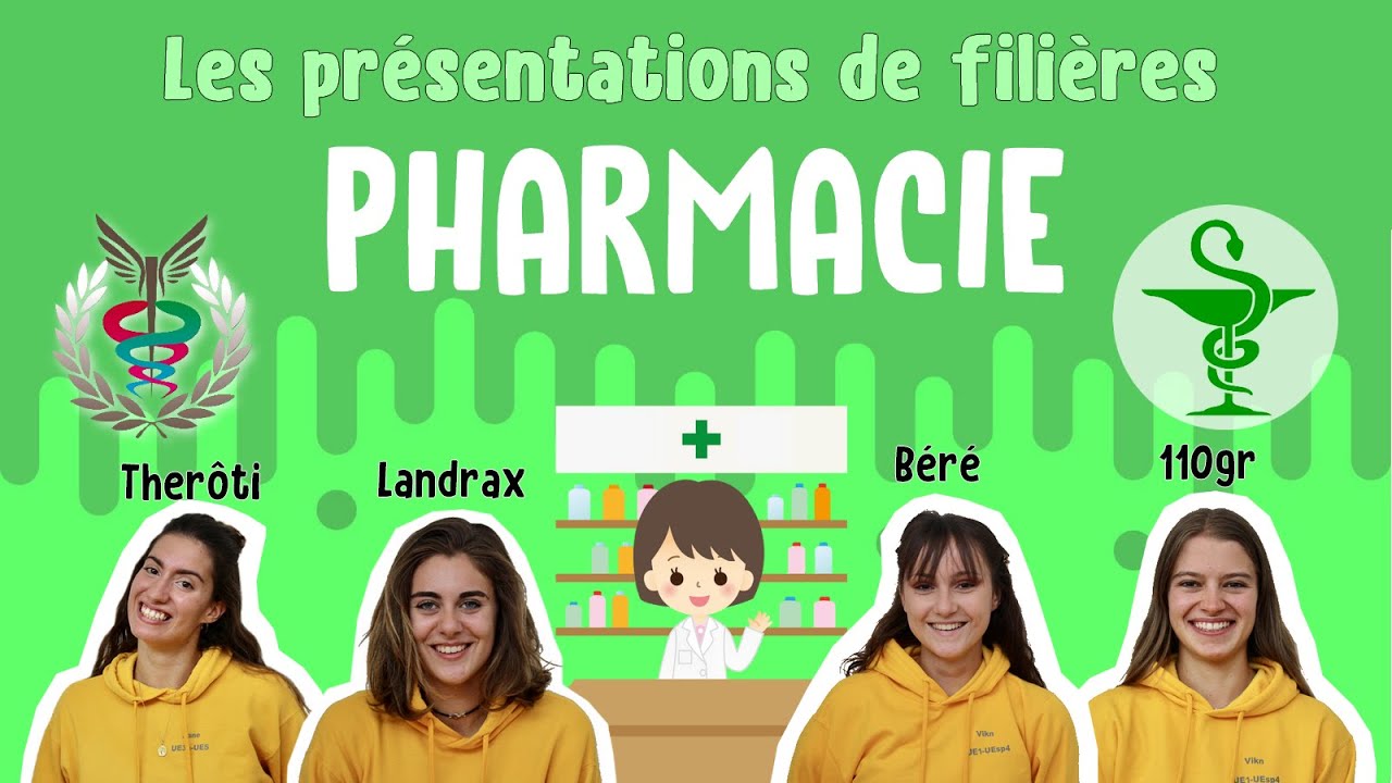 LES ETUDES DE PHARMACIE