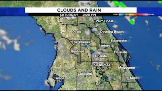 Low rain chances continue for the weekend in Central Florida
