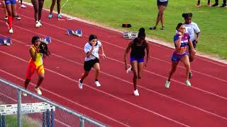 Girls 60m  Heat 1 Prelims TimeSpann Red and Black Indoor Outdoor 2024.MP4