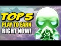 Top 5 play to earn games by social score